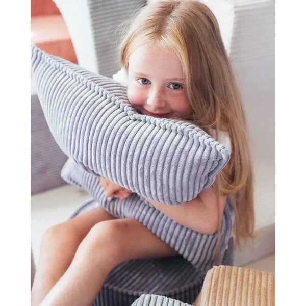 Zils velveta bērnu dīvāna spilvens Bolster – Wigiwama-image-2