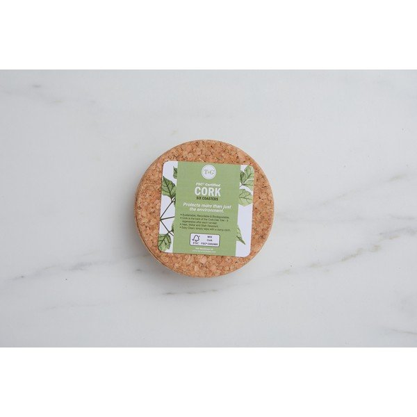 6 korķa paliktņu komplekts T&G Woodware Marseille-image-1