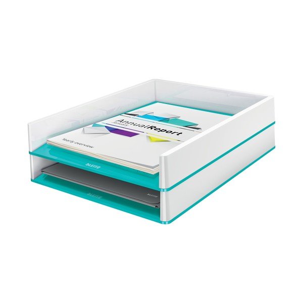 Balts/tirkīzzils dokumentu organizators Leitz WOW-image-2