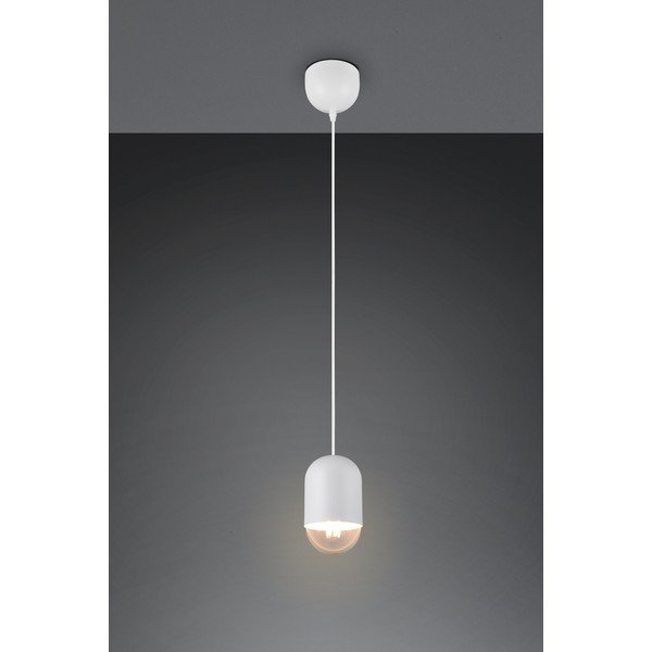 Balta metāla piekaramā lampa ø 11 cm Nara – Reality-image-1