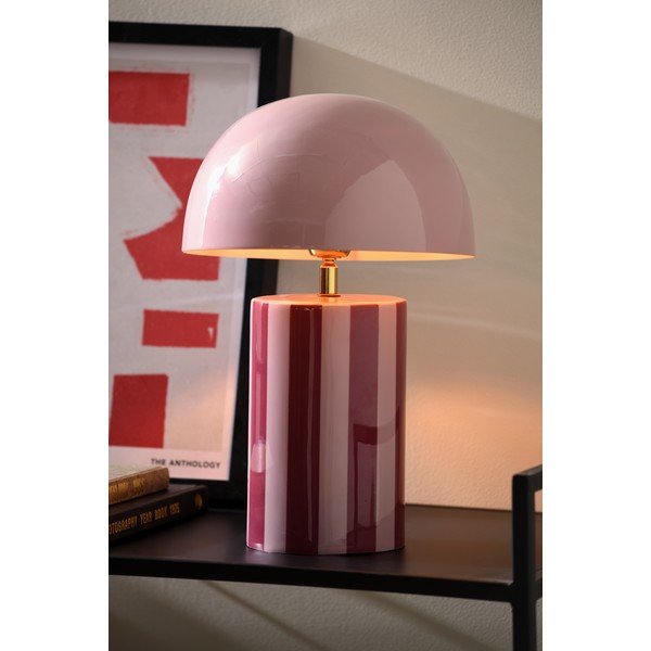 Violeta metāla galda lampa (augstums 34 cm) Rayado – Leitmotiv-image-1