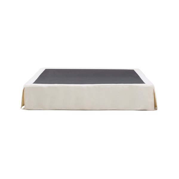 Balta polsterēta divvietīga gulta bez galvgaļa 160x200 cm Jaira – Kave Home-image-3