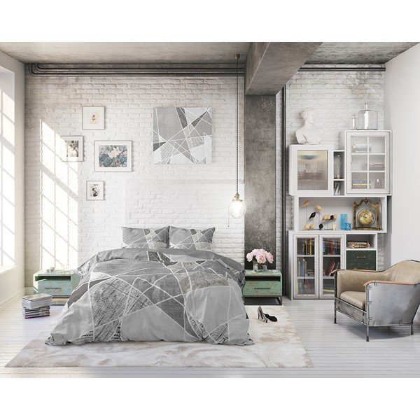 Kokvilnas divvietīga gultasveļa Pure Cotton Furtrix, 200 x 200/220 cm-image-3