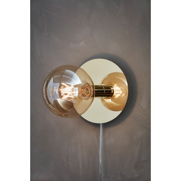 Bronzas krāsas sienas lampa Disc – Markslöjd-image-1