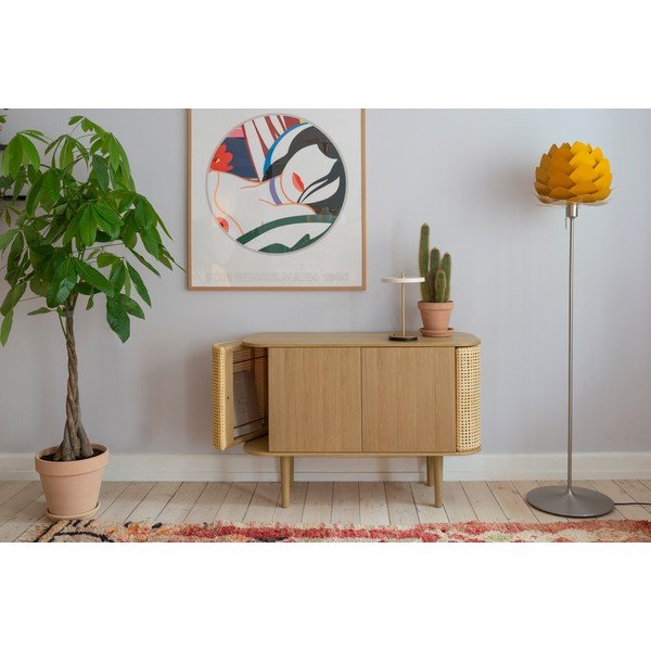 Dabīga toņa zema kumode ar ozolkoka imitāciju 109x75 cm Treasures – UMAGE-image-1