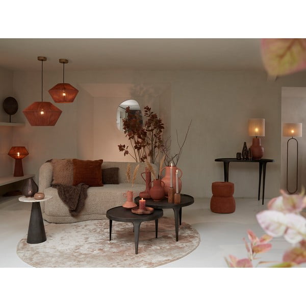 Brūni apaļi žurnālgaldiņi (2 gab.) ø 75 cm Tobias – Light & Living-image-1