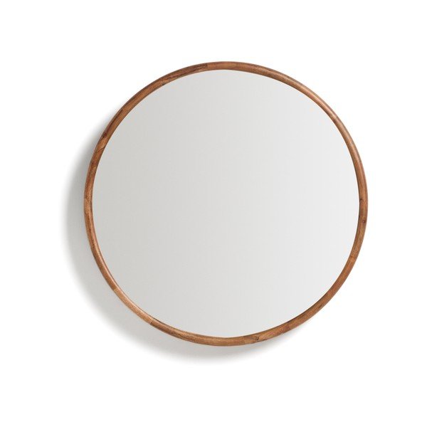 Sienas spogulis ar masīvkoka rāmi ø 49,5 cm Berale – Kave Home-image-2