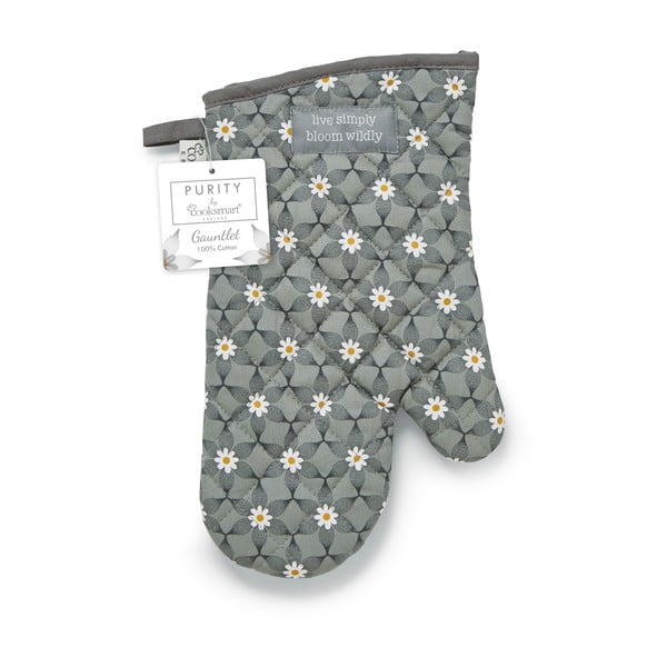 Kokvilnas virtuves cimds Cooksmart® Purity Grey-image-2