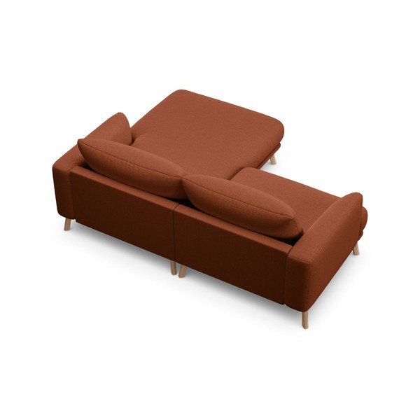 Terakotas oranžs stūra dīvāns (ar labo stūri/ar zvilni) Naomi – Micadoni -image-3