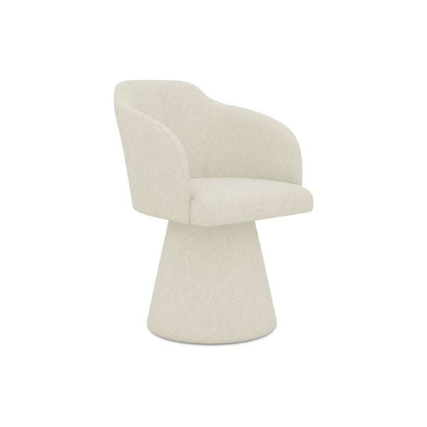 Krēmkrāsas polsterēts ēdamistabas krēsls Kanoa – Makamii