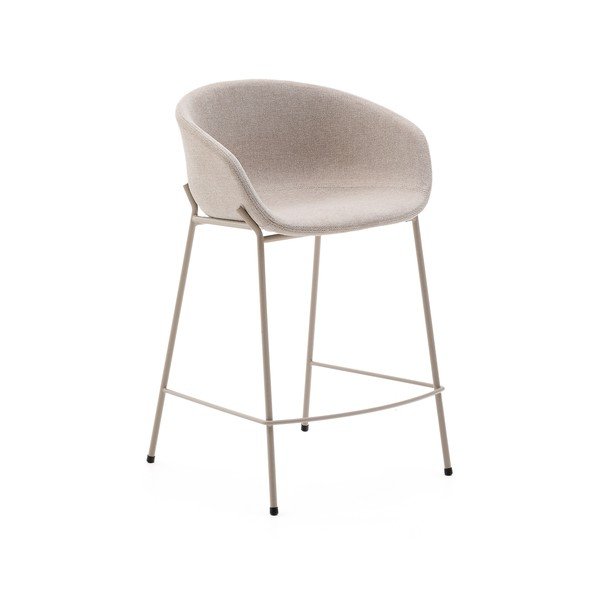 Bēšs bāra krēsls (sēdekļa augstums 65 cm) Yvette – Kave Home