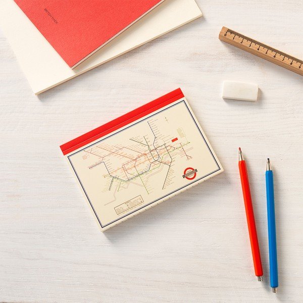 A6 izmēra pierakstu klade 60 lpp. Heritage Tube Map – Rex London-image-1