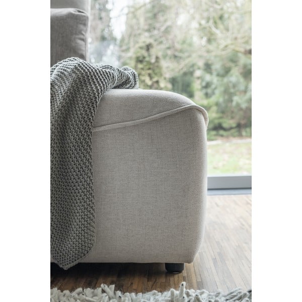 Krēmkrāsas izvelkamais stūra dīvāns (U veida) Homely Tommy – Miuform-image-2