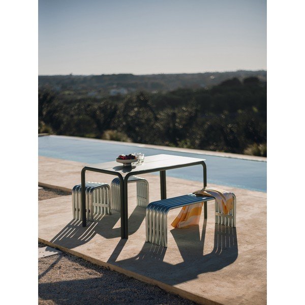 Sudraba krāsas metāla dārza sols Nokk – noo.ma-image-2