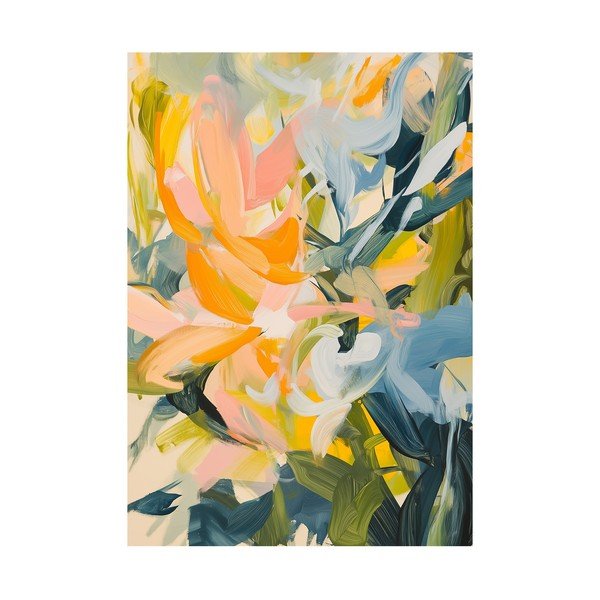 Drukāta glezna uz audekla 70x100 cm Floral Gust – Styler