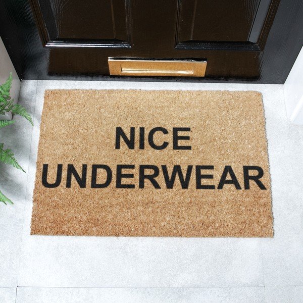Kokosšķiedras kājslauķis 40x60 cm Nice Underwear – Artsy Doormats-image-2