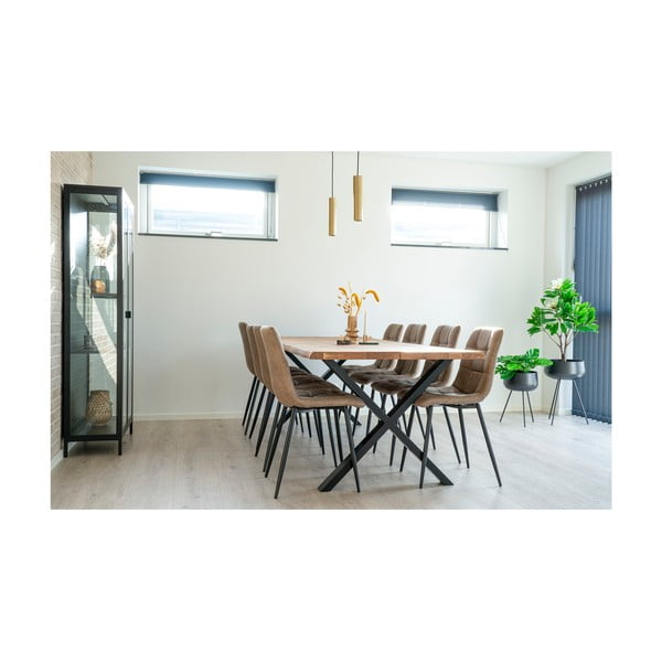 Ēdamgalds ar ozola masīvkoka galda virsmu 95x240 cm Toulon – House Nordic-image-2