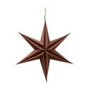 Brūns Ziemassvētku papīra piekarināmais dekors zvaigznes formā Boltz Kassia, ø 20 cm