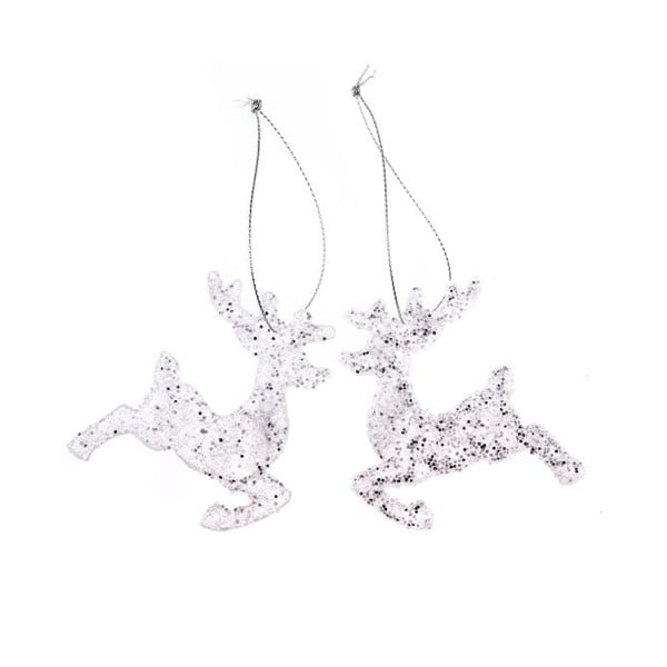 Plastmasas Ziemassvētku eglītes rotājumi (2 gab.) 7 cm – Dakls