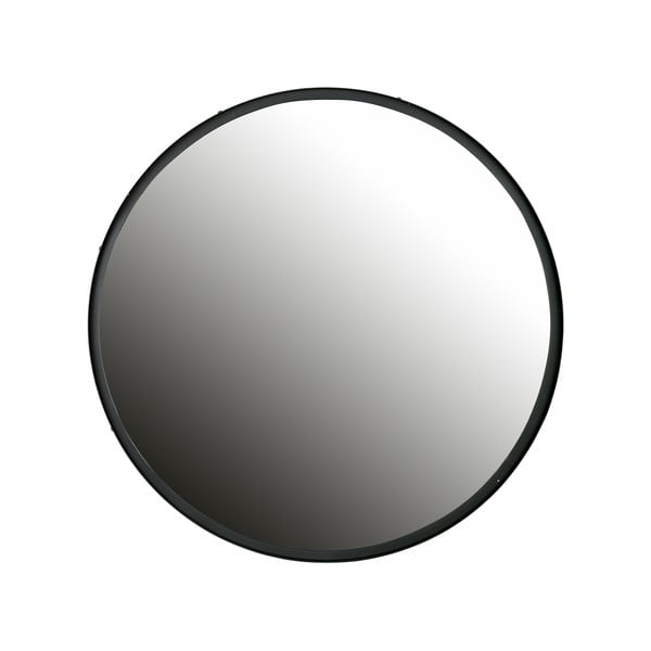 Sienas spogulis ar melnu rāmi WOOOD Lauren, Ø 80 cm