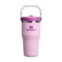Rozā nerūsējošā tērauda termoss 600 ml IceFlow™ Flip Straw 2.0 Cherry Blossom – Stanley