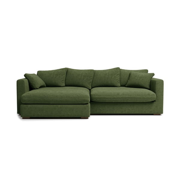 Tumši zaļš stūra dīvāns (ar kreiso stūri) Comfy – Scandic