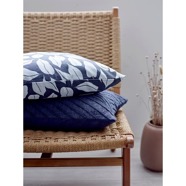 Zils kokvilnas spilvens Södahl Benjamin, 50 x 50 cm-image-1