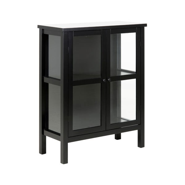 Melna 2 durvju vitrīna Actona Eton, augstums 99,5 cm-image-2