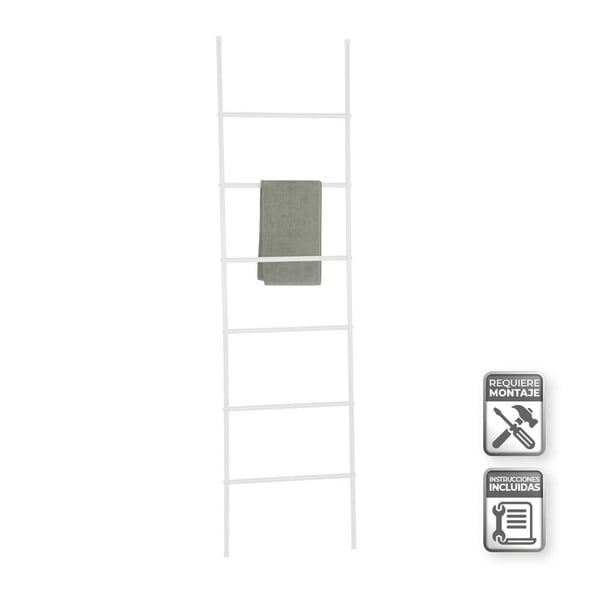 Balta dekoratīvās kāpnes dvieļu žāvēšanai – Casa Selección-image-1