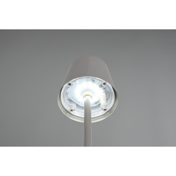 Pelēka LED galda lampa ar metāla abažūru (augstums 21 cm) Diaz – Reality-image-3