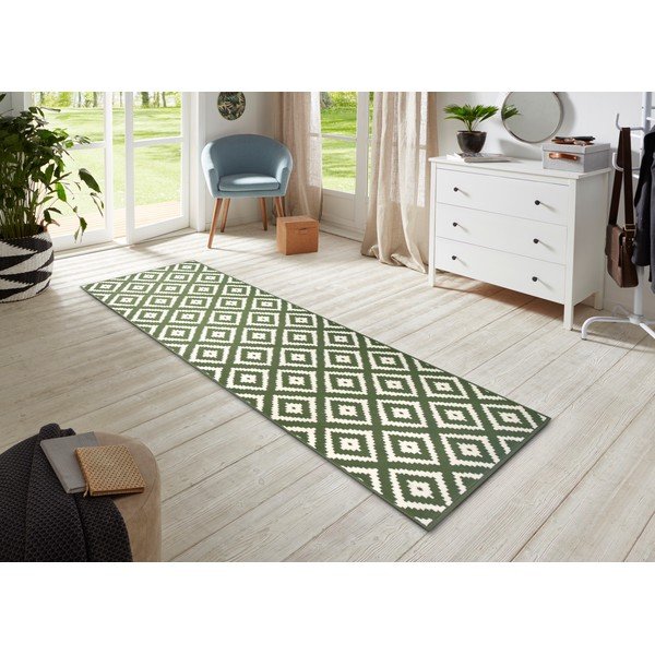 Zaļš paklājs 200x80 cm Diamond – Hanse Home-image-1