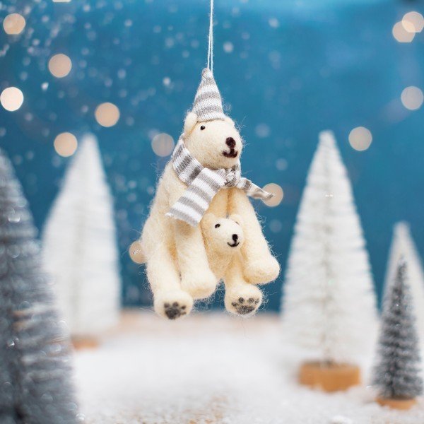 Ziemassvētku figūriņa Polar Bear – Sass & Belle-image-1