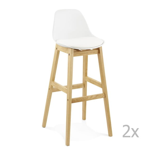 2 baltu bāra krēslu komplekts Kokoon Design Elody