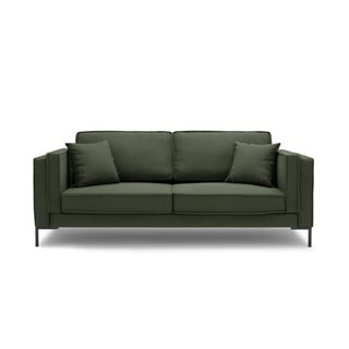 Tumši zaļš divvietīgs dīvāns Milo Casa Attilio, 160 cm