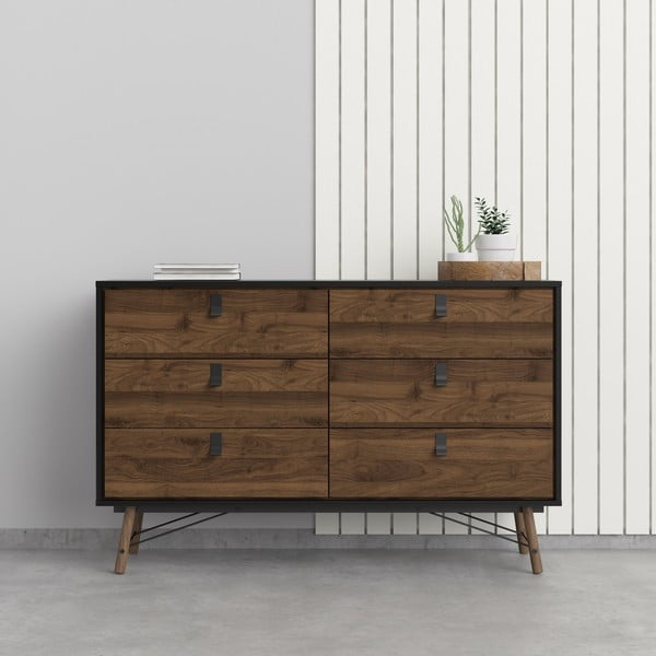 Tumši brūna kumode Tvilum Ry, 150 x 95 cm-image-1