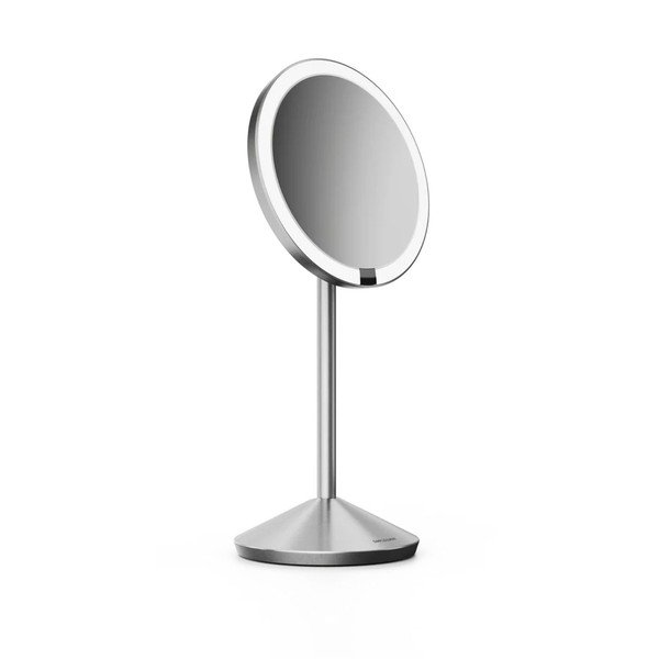 Kosmētikas spogulis ar gaismu/palielināmais (ar 5x palielinājumu) ø 12 cm – simplehuman-image-3