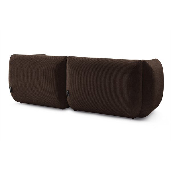 Tumši brūns velveta dīvāns 260 cm Lecomte – Bobochic Paris-image-4