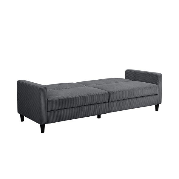 Pelēks velveta dīvāns 203 cm Hartford – Støraa-image-4