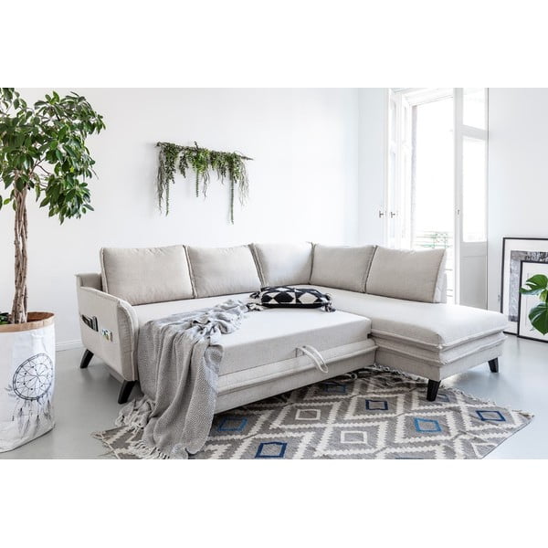 Bēšs izlaižams stūra dīvāns Miuform Charming Charlie L, labais stūris-image-4