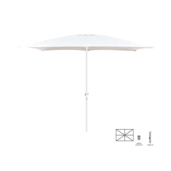 Balts saulessargs ø 300 cm Alba – LDK Garden-image-3