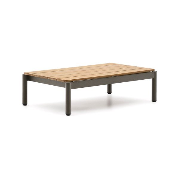 Tīkkoka masīvkoka dārza kafijas galdiņš 57x91 cm Sorells – Kave Home