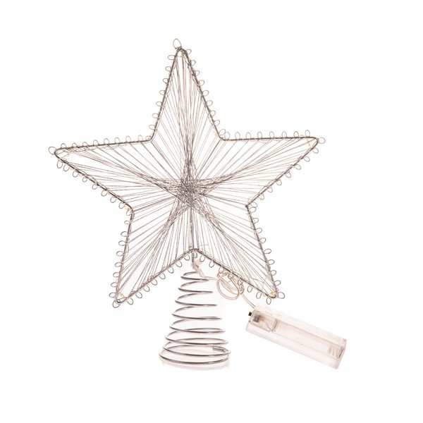 Sudraba krāsas gaismas dekors uz baterijām Startop – Dakls