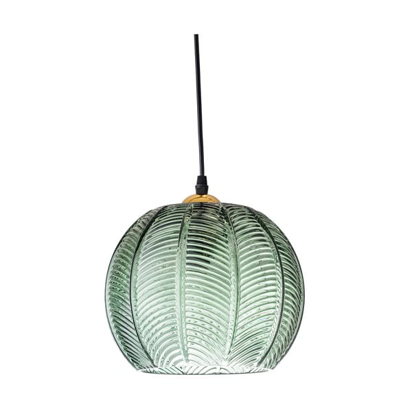 Zaļa piekaramā lampa ar stikla abažūru ø 22 cm Adar – Bloomingville-image-2