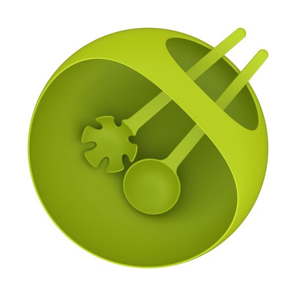 Pabeigta ražošana - Salātu bļoda, zaļa-image-1