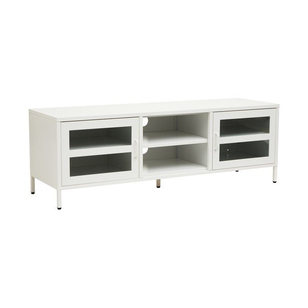 Balts tērauda TV galdiņš 150x50x45 cm Acier – Premier Housewares