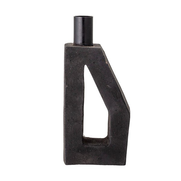 Melns terakotas svečturis Bloomingville Kes, augstums 20 cm-image-4