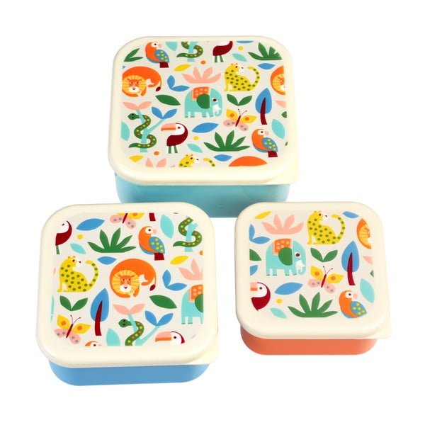 Bērnu pusdienu kārbas (3 gab.) Wild Wonders – Rex London