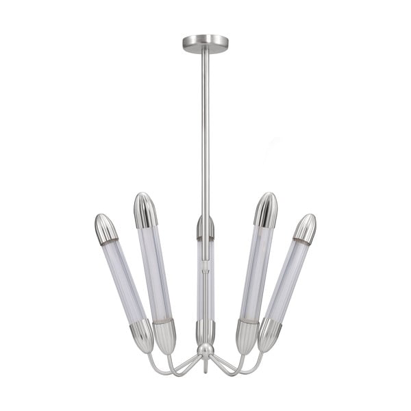 Sudraba krāsas tērauda piekaramā lampa ar stikla abažūru ø 69 cm Lemon Squeeze – UMAGE-image-3