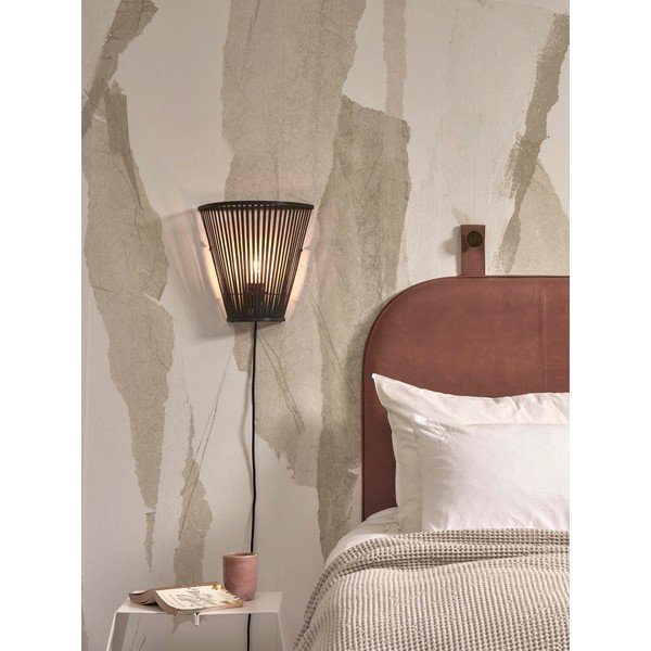 Melna sienas lampa Merapi – Good&Mojo-image-1