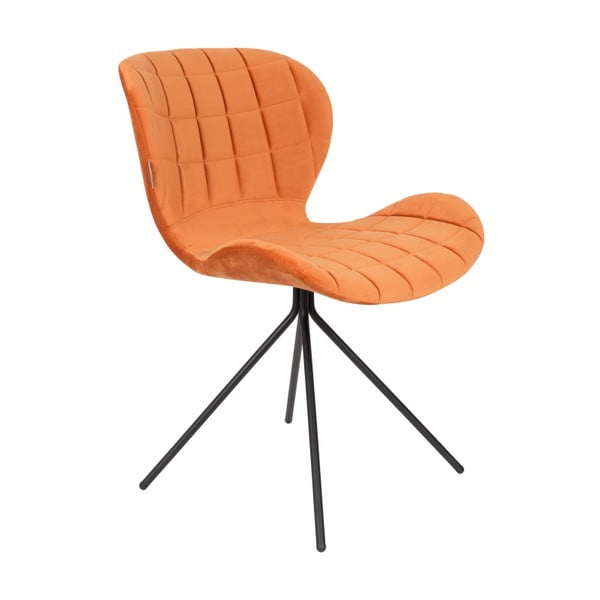 2 oranžu krēslu komplekts Zuiver OMG Velvet